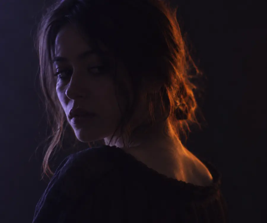 Portrait with low detail and muted definition before enhancement