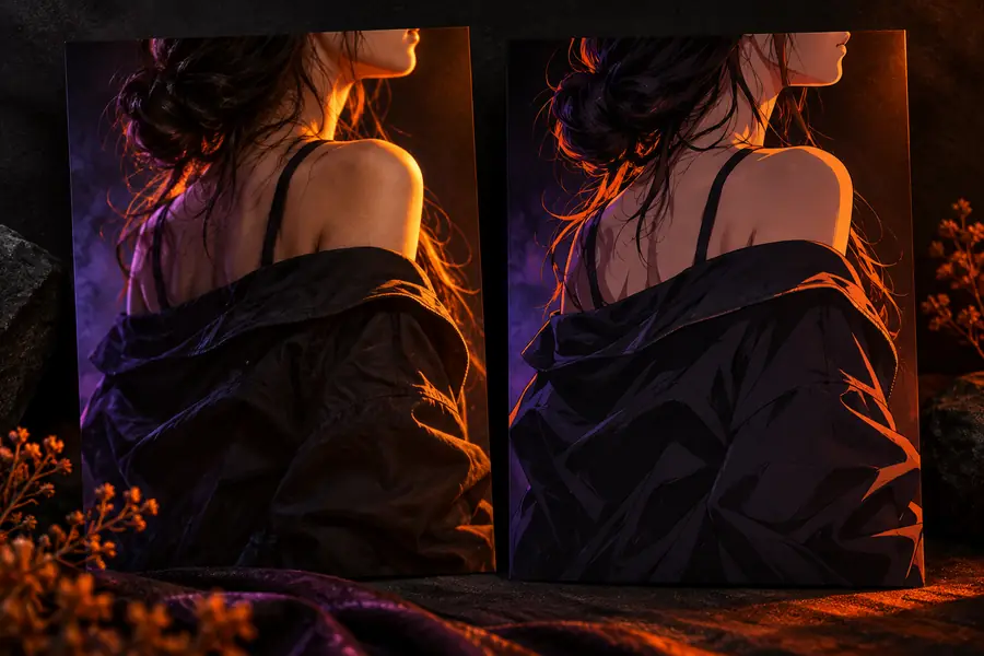 Anime-styled result from the source image